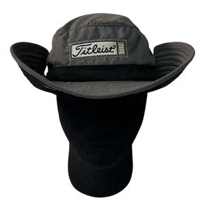Titleist Sun Shade Golf Bucket Hat Gray Ventilated Performance Outdoor Logo